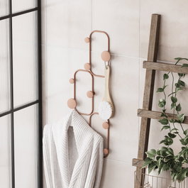 Wallity Lizzard-C Gancho de pared metálico en Cobre